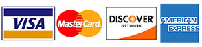 A picture of some logos for credit cards.